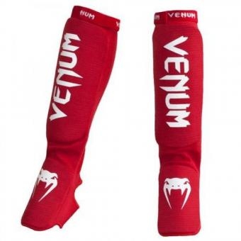 Щитки Venum &quot;Kontact&quot; Shinguards and Instep Red, фото 1