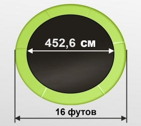 ARLAND Батут 16FT с внутренней страховочной сеткой и лестницей (Light green), фото 2
