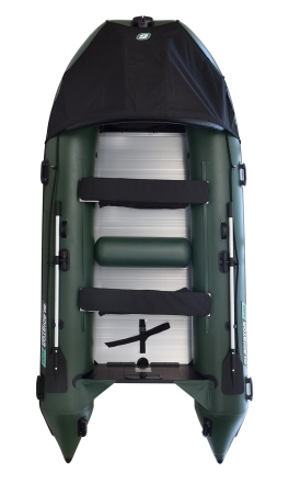 Gladiator D 450 AL PROFESSIONAL D Зеленый моторная лодка ПВХ Алюминиевый пайол, фото 2