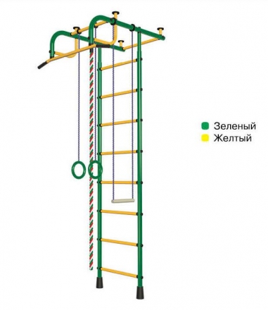 Спортивный комплекс Пионер 1М зелёно/жёлтый, фото 1