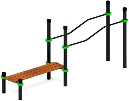 Воркаут ЛОВ 108 зеленый ВТ 102.23-02, фото 3