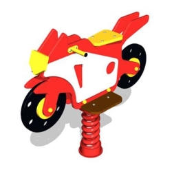 Качалка на пружине Мотоцикл ЗНКЧ 054 для детской площадки, фото 1 Качалка на пружине Мотоцикл ЗНКЧ 054 для детской площадки, фото 1