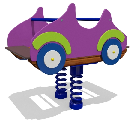 Качели-балансир на пружине Машинка 04520.21 для детской площадки, фото 1