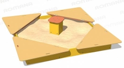 Песочница Romana 057.37.00 Кубик с крышкой для детской площадки, фото 4 Песочница Romana 057.37.00 Кубик с крышкой для детской площадки, фото 4