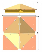 Песочница Romana 057.37.00 Кубик с крышкой для детской площадки