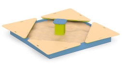 Песочница Romana 057.37.00 Кубик с крышкой для детской площадки, фото 1 Песочница Romana 057.37.00 Кубик с крышкой для детской площадки, фото 1