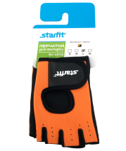 Перчатки для фитнеса SU-107, оранжевые/черные Перчатки для фитнеса SU-107, оранжевые/черные