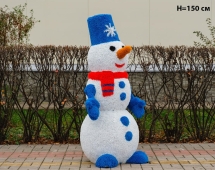 Топиари снеговик Петенька, h=200 см - газон Eco