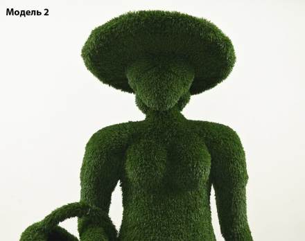 Топиари леди Барбара, h=190 см, модель 1 - газон Eco, фото 7