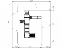 Детская игровая площадка Лукоморье ДИК 2.25.09-01 H=1200, фото 6