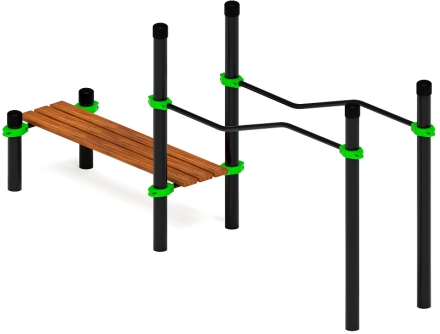 Воркаут ЛОВ 89 зеленый ВТ 101.23-02, фото 2