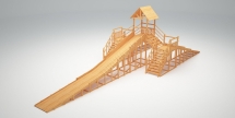 Зимняя горка TORUDA Север wood-11 (скат 11.8 м) Зимняя горка TORUDA Север wood-11 (скат 11.8 м)