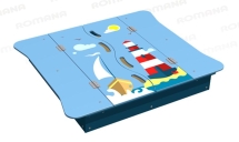 Песочница Romana 057.36.00 с крышкой для детской площадки