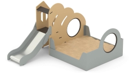 Игровой модуль Romana 115.54.00 с песочницей и горкой для детской площадки, фото 2 Игровой модуль Romana 115.54.00 с песочницей и горкой для детской площадки, фото 2