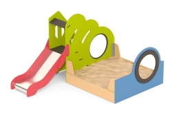 Игровой модуль Romana 115.54.00 с песочницей и горкой для детской площадки, фото 1 Игровой модуль Romana 115.54.00 с песочницей и горкой для детской площадки, фото 1