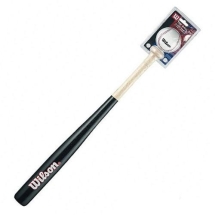 Набор для бейсбола Wilson "Tee Ball Kit", деревянная бита 24", бейсбольный мяч Набор для бейсбола Wilson "Tee Ball Kit", деревянная бита 24", бейсбольный мяч