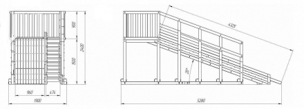 Детская горка "Исландия" покрытие масло, фото 4