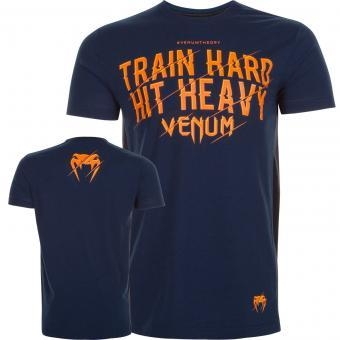 Футболка Venum Train Hard Hit Heavy Blue, фото 1