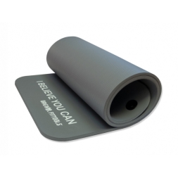 Мат для аэробики NBR 12,5 мм серый с кольцами, фото 3 Мат для аэробики NBR 12,5 мм серый с кольцами, фото 3