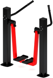 Шаговый (красный) - Уличный тренажер - СТ 005-11.И1, фото 3 Шаговый (красный) - Уличный тренажер - СТ 005-11.И1, фото 3