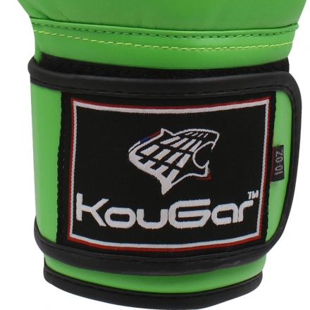 Перчатки боксерские KouGar KO500-8, 8oz, зеленый, фото 2
