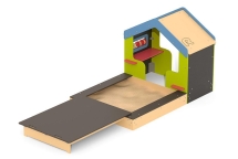 Игровой домик-песочница Romana 057.91.00 для детской площадки