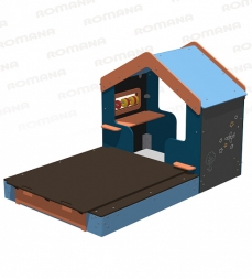 Игровой домик-песочница Romana 057.91.00 для детской площадки, фото 5 Игровой домик-песочница Romana 057.91.00 для детской площадки, фото 5
