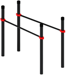 Воркаут ЛОВ 108 красный ВТ 102.09-01, фото 1