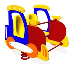 Качалка на пружине Поезд ЗНКЧ 034 для детской площадки Качалка на пружине Поезд ЗНКЧ 034 для детской площадки