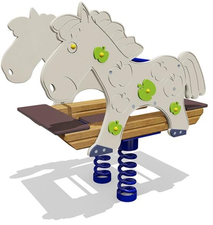 Качели-балансир на пружине Конь 04517 для детской площадки, фото 1