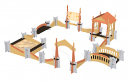 Игровой комплекс с песочницей Romana 115.75.00 для детской площадки, фото 3 Игровой комплекс с песочницей Romana 115.75.00 для детской площадки, фото 3