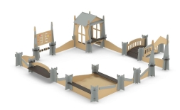 Игровой комплекс с песочницей Romana 115.75.00 для детской площадки, фото 2 Игровой комплекс с песочницей Romana 115.75.00 для детской площадки, фото 2