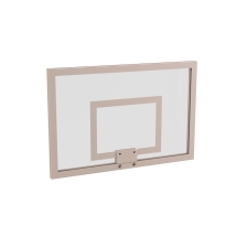 Щит баскетбольный ZSO, тренировочный СТЕКЛО 10 мм, без защиты, TB-8103М (без кольца) 800х1200 мм