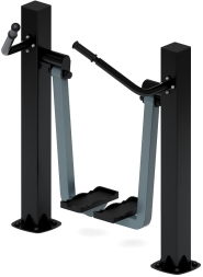 Шаговый (серый) - Уличный тренажер - СТ 005-13.И1, фото 4 Шаговый (серый) - Уличный тренажер - СТ 005-13.И1, фото 4