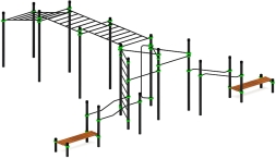 Воркаут ЛОВ 108 зеленый ВТ 102.25-02, фото 4