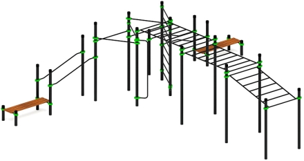 Воркаут ЛОВ 108 зеленый ВТ 102.25-02, фото 2