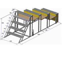 Лестница спортивная разрушенная Лестница спортивная разрушенная