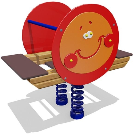 Качели-балансир на пружине Колобок 04516 для детской площадки, фото 1