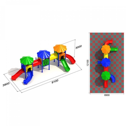 Детская игровая площадка Богатырь 3.3, фото 3