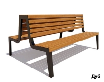 Парковая скамейка Магадан, Лиственница 0,6 м