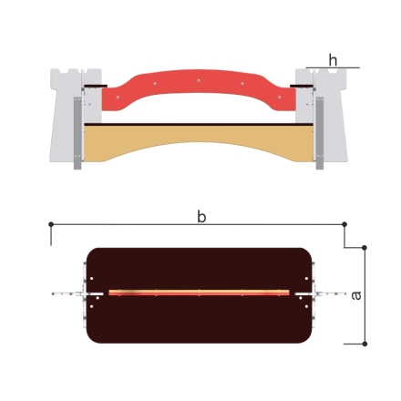 Скамейка Romana 115.72.00 со спинкой двусторонняя для улицы, фото 3