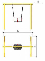 Качели Малыш Romana 108.59.00 для детской площадки, фото 4 Качели Малыш Romana 108.59.00 для детской площадки, фото 4