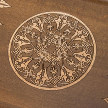 Шахматы + нарды резные &quot;Антемион&quot; 60 с ручкой, Haleyan