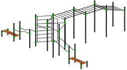 Воркаут ЛОВ 89 зеленый ВТ 101.25-02, фото 3