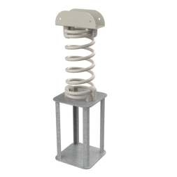 Качалка на пружине Construction machines Бульдозер для детской площадки - Крепление для бетонирования, фото 2 Качалка на пружине Construction machines Бульдозер для детской площадки - Крепление для бетонирования, фото 2