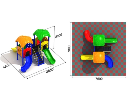 Детская игровая площадка Близнецы 2.2, фото 3