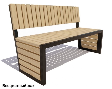 Скамейка парковая Аллея, Лиственница 2,5 м, фото 2