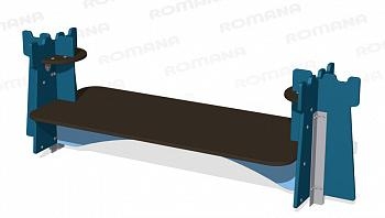 Скамейка Romana 057.55.00 двусторонняя для улицы, фото 4