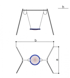 Качели Гнездо Romana 108.43.00 для детской площадки, фото 4 Качели Гнездо Romana 108.43.00 для детской площадки, фото 4
