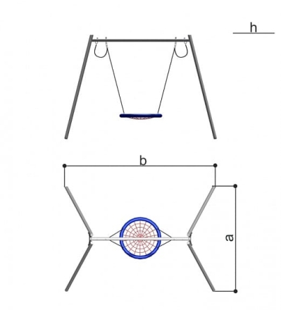 Качели Гнездо Romana 108.43.00 для детской площадки, фото 4